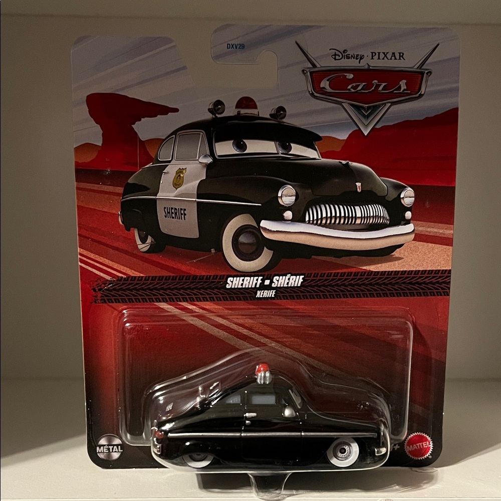 Disney Pixar - Cars - MISPRINT Sheriff (BLACKED OUT) 1:55 Scale